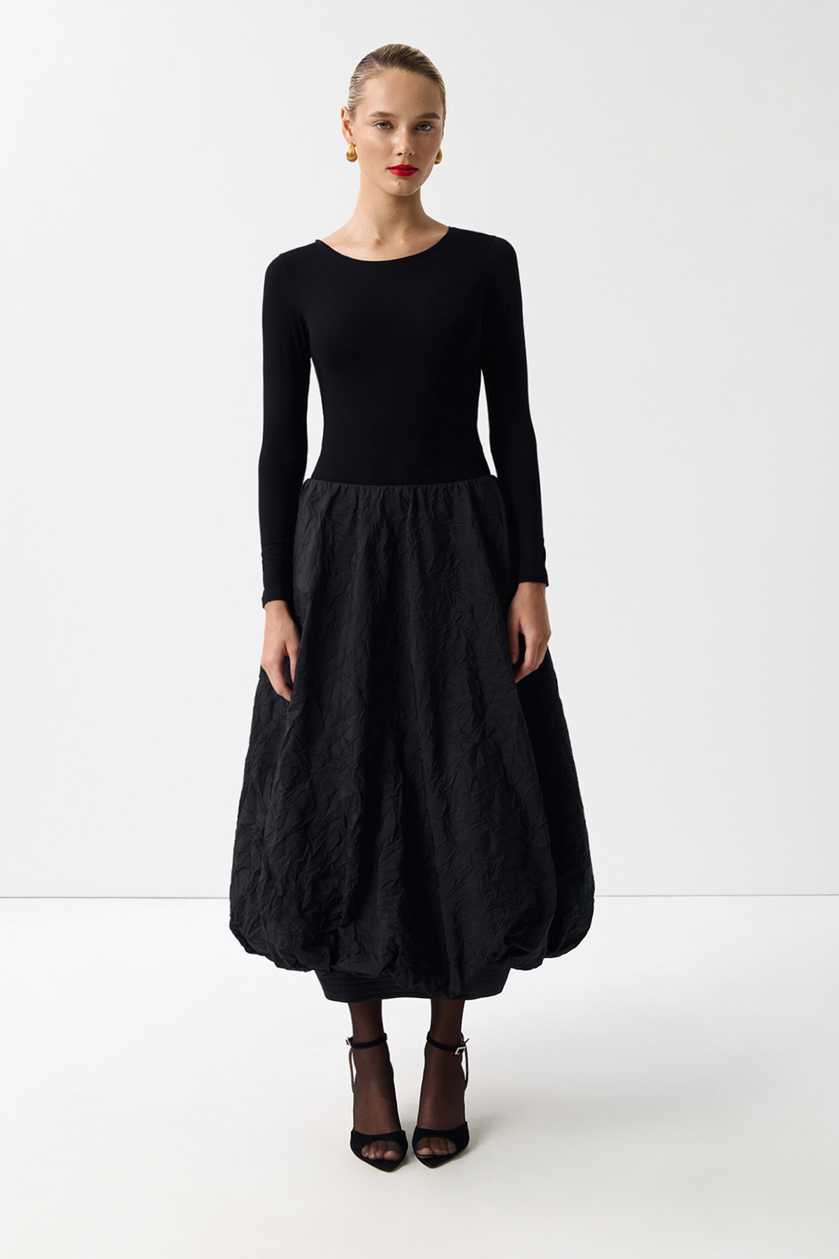 

Юбка-баллон черного цвета, M