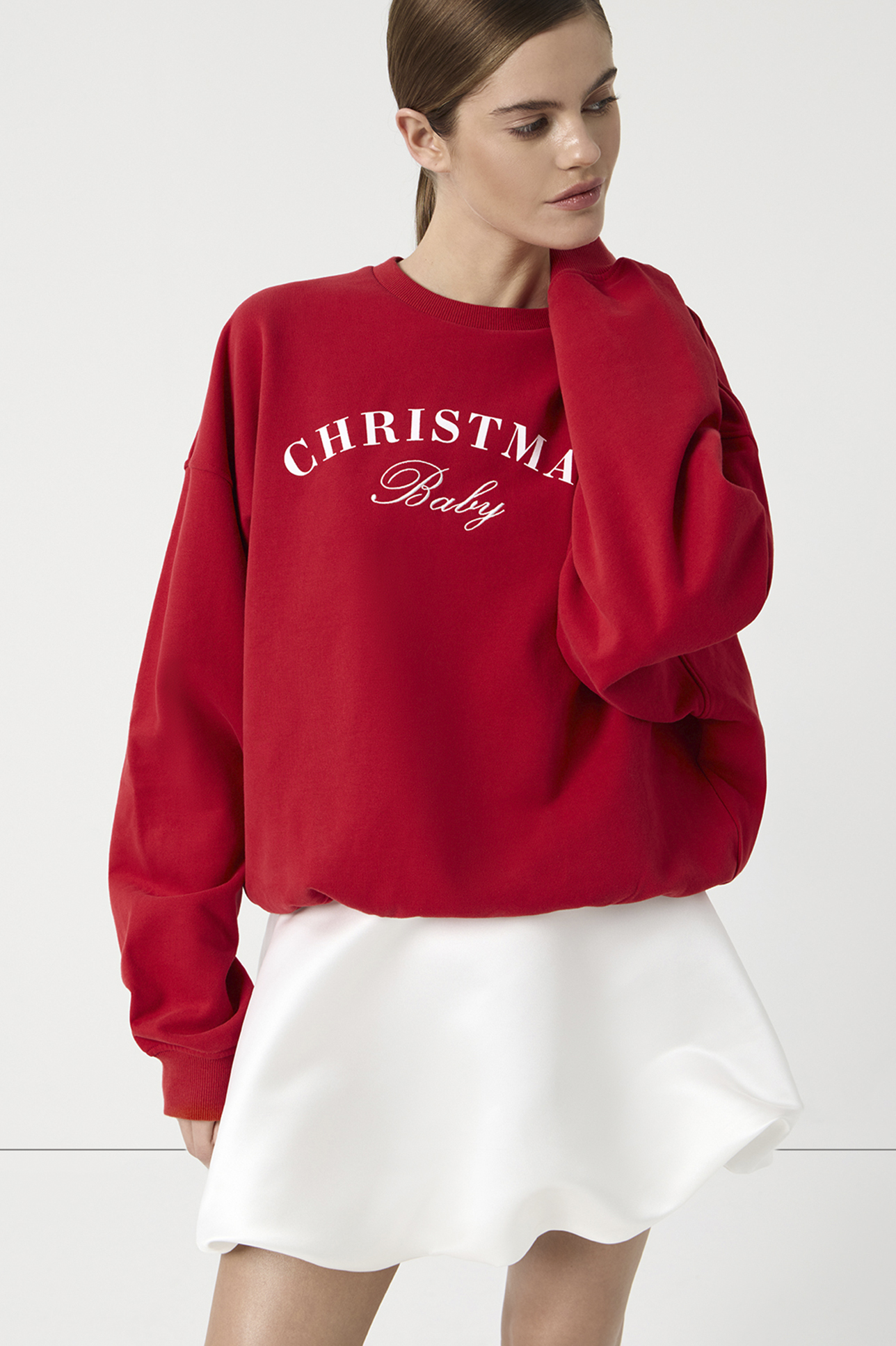 

Толстовка Christmas Baby красного цвета, XS