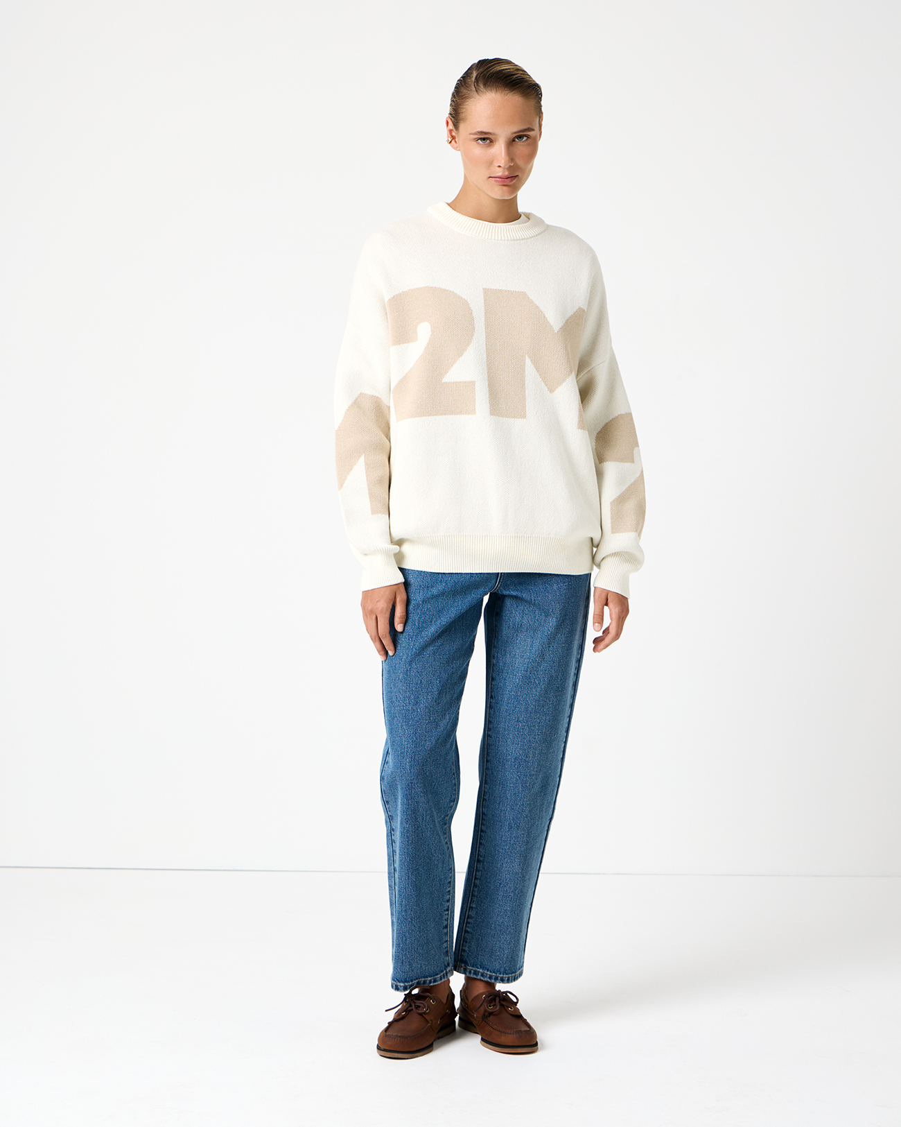 

Джемпер 2М молочного цвета, OS