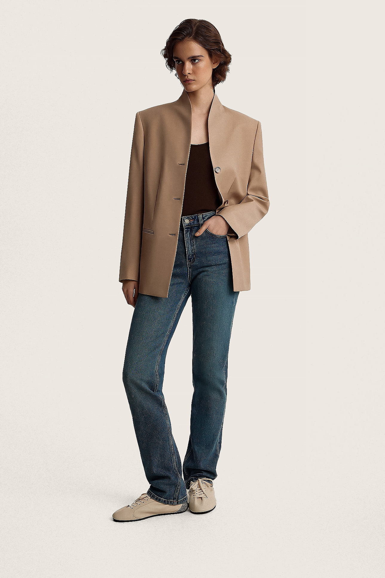 

Джинсы прямые с высокой посадкой ST106, 29/34