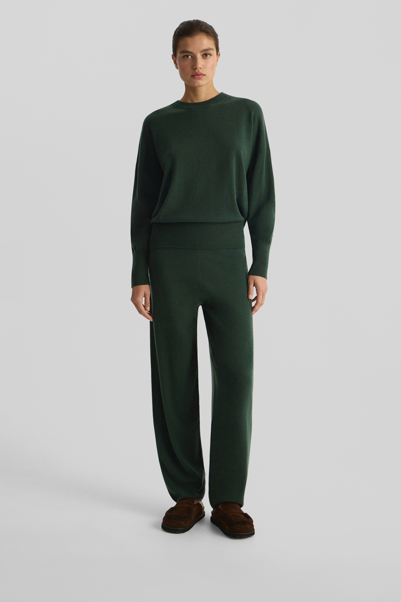 

Джемпер из кашемира изумрудного цвета, L