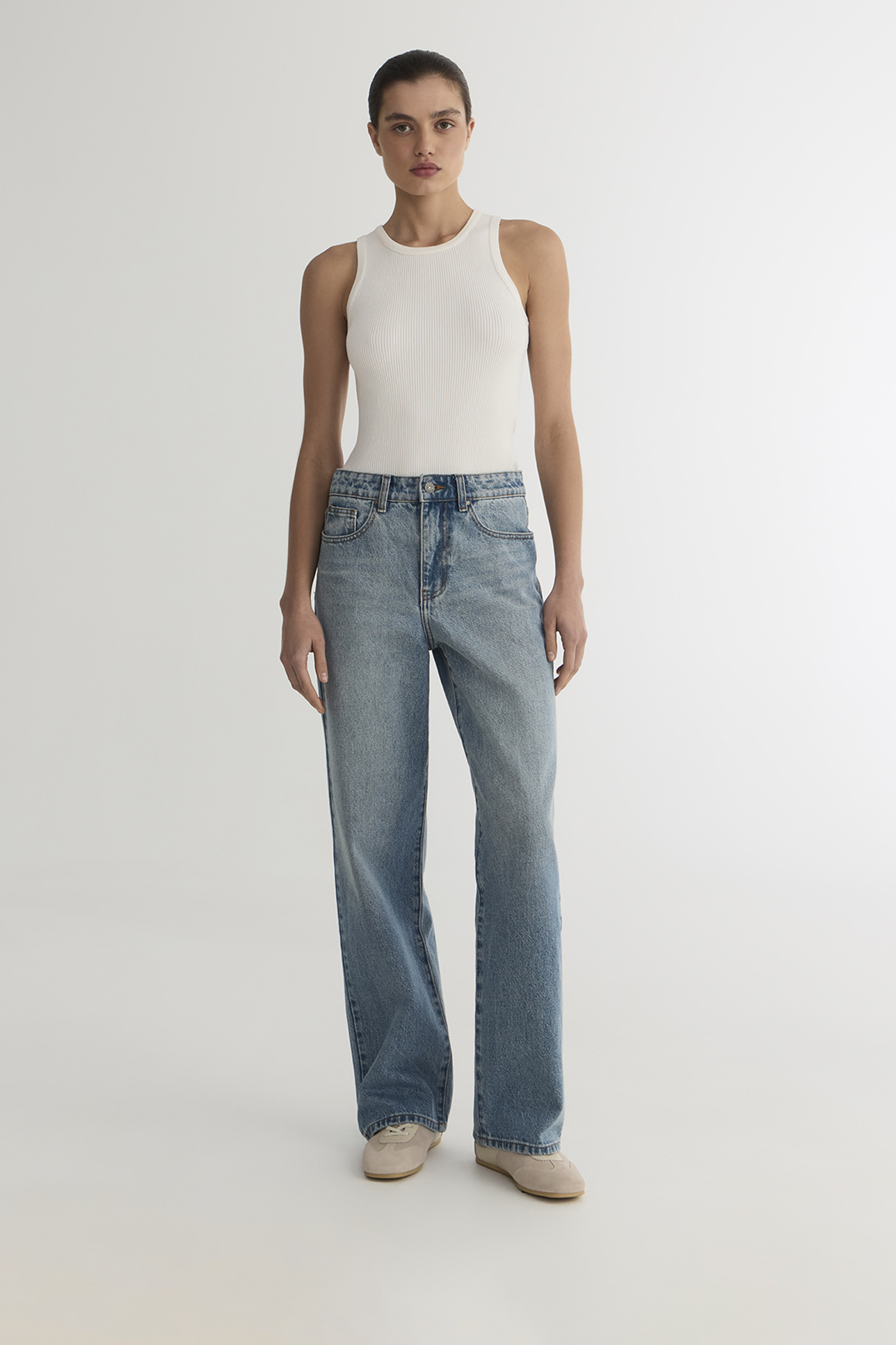 

Джинсы Wide Leg WL106 голубого цвета, 27/30