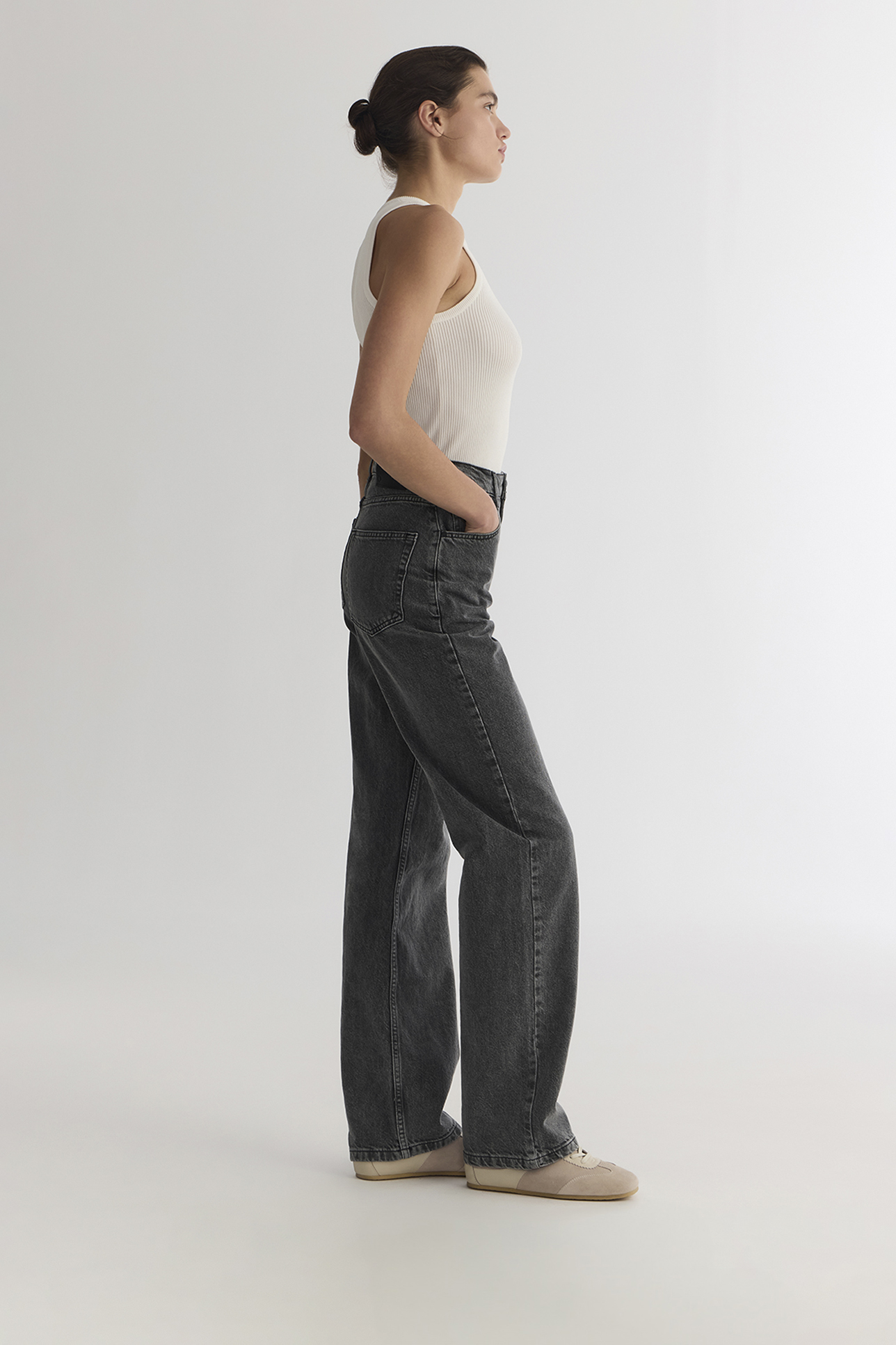 

Джинсы Straight Fit ST100 серого цвета, 32/30
