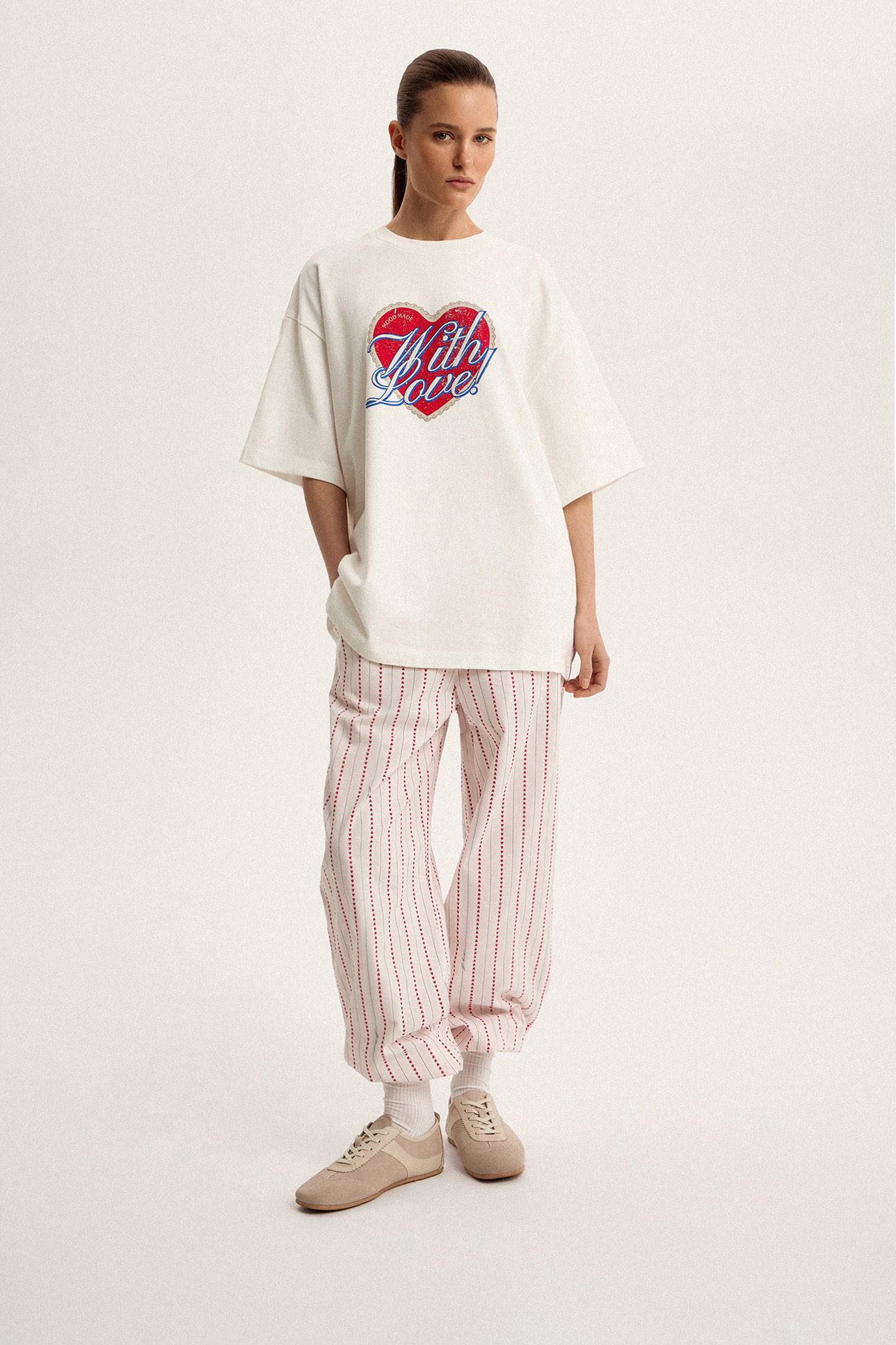 

Футболка с винтажным принтом, XS