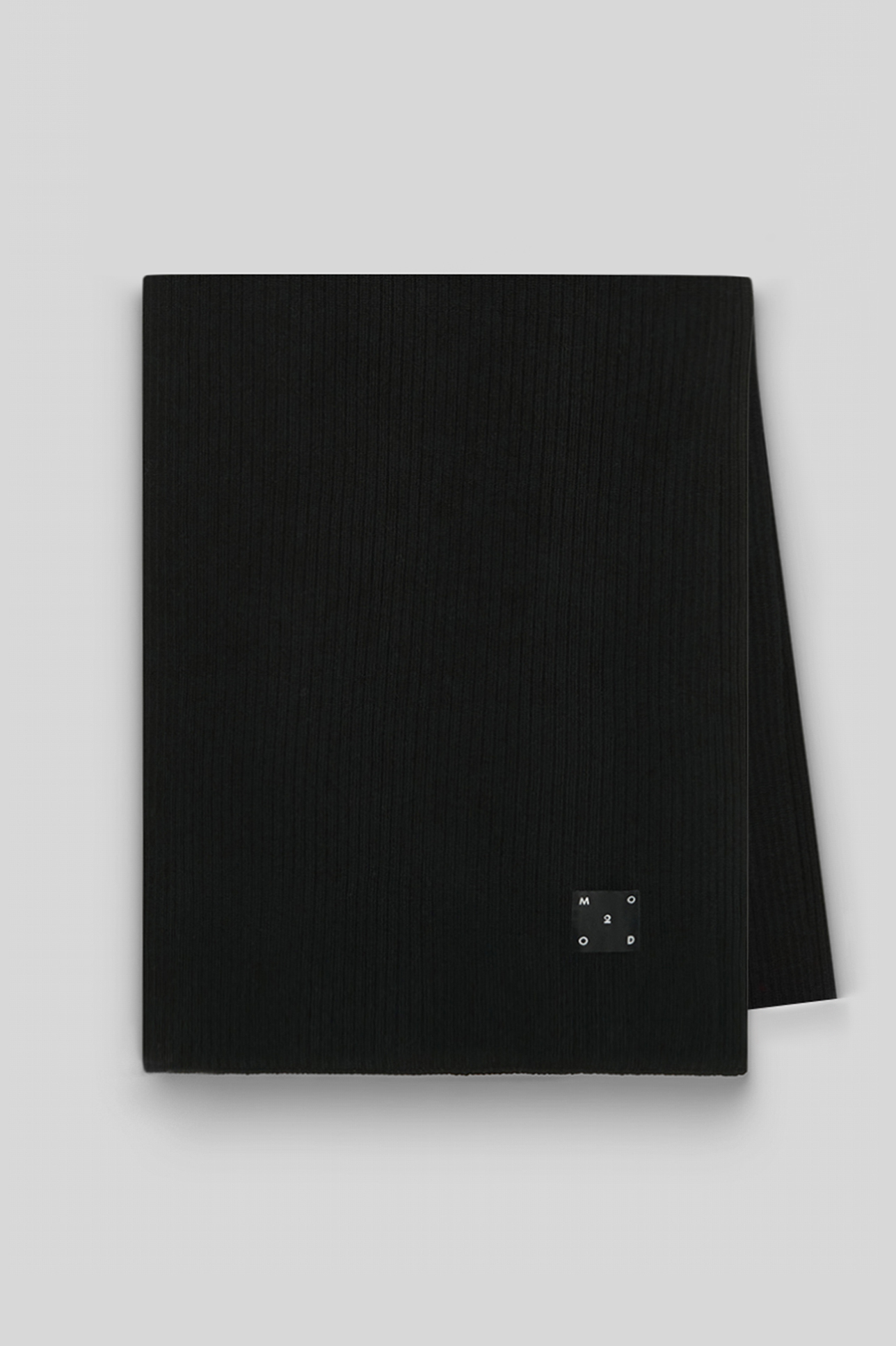 

Шарф из шерсти мериноса черного цвета, OS