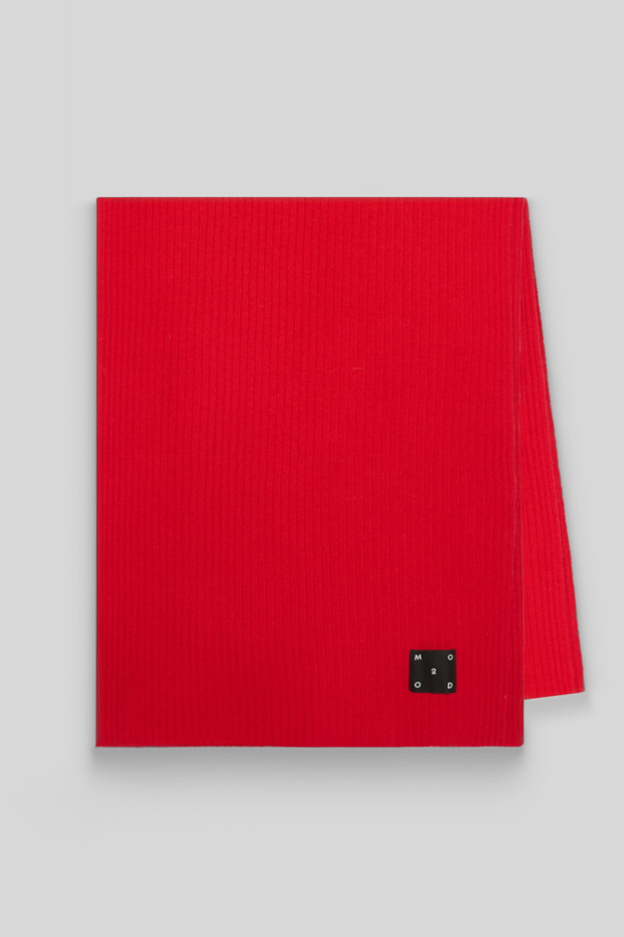 

Шарф из шерсти мериноса красного цвета, OS