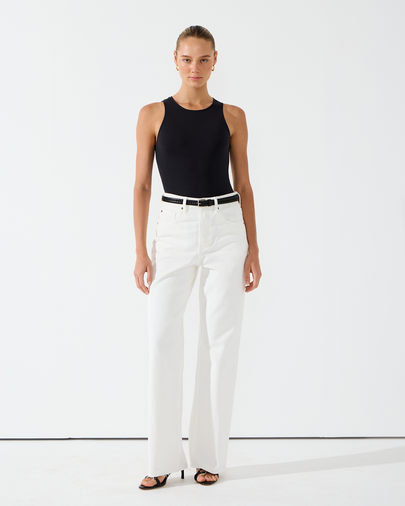 

Боди из тонкого трикотажа черного цвета, XS