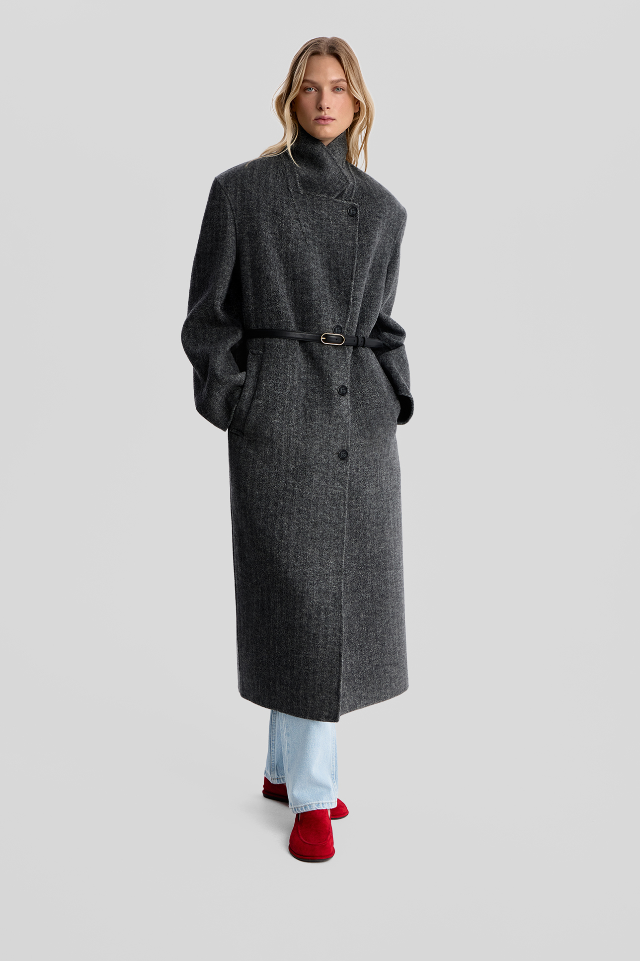 

Пальто шерстяное ручной работы, XXS