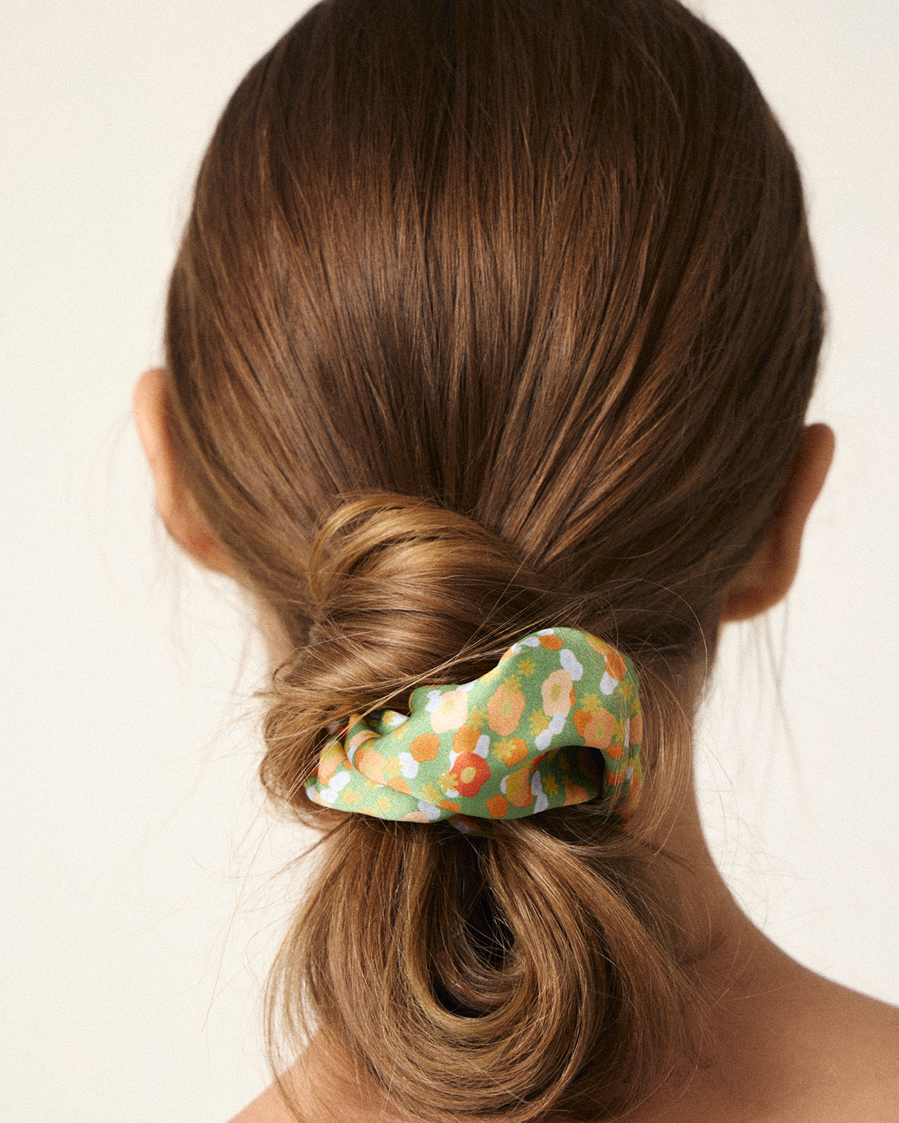 

Резинка для волос из шелка с принтом "Луговые цветы", OS