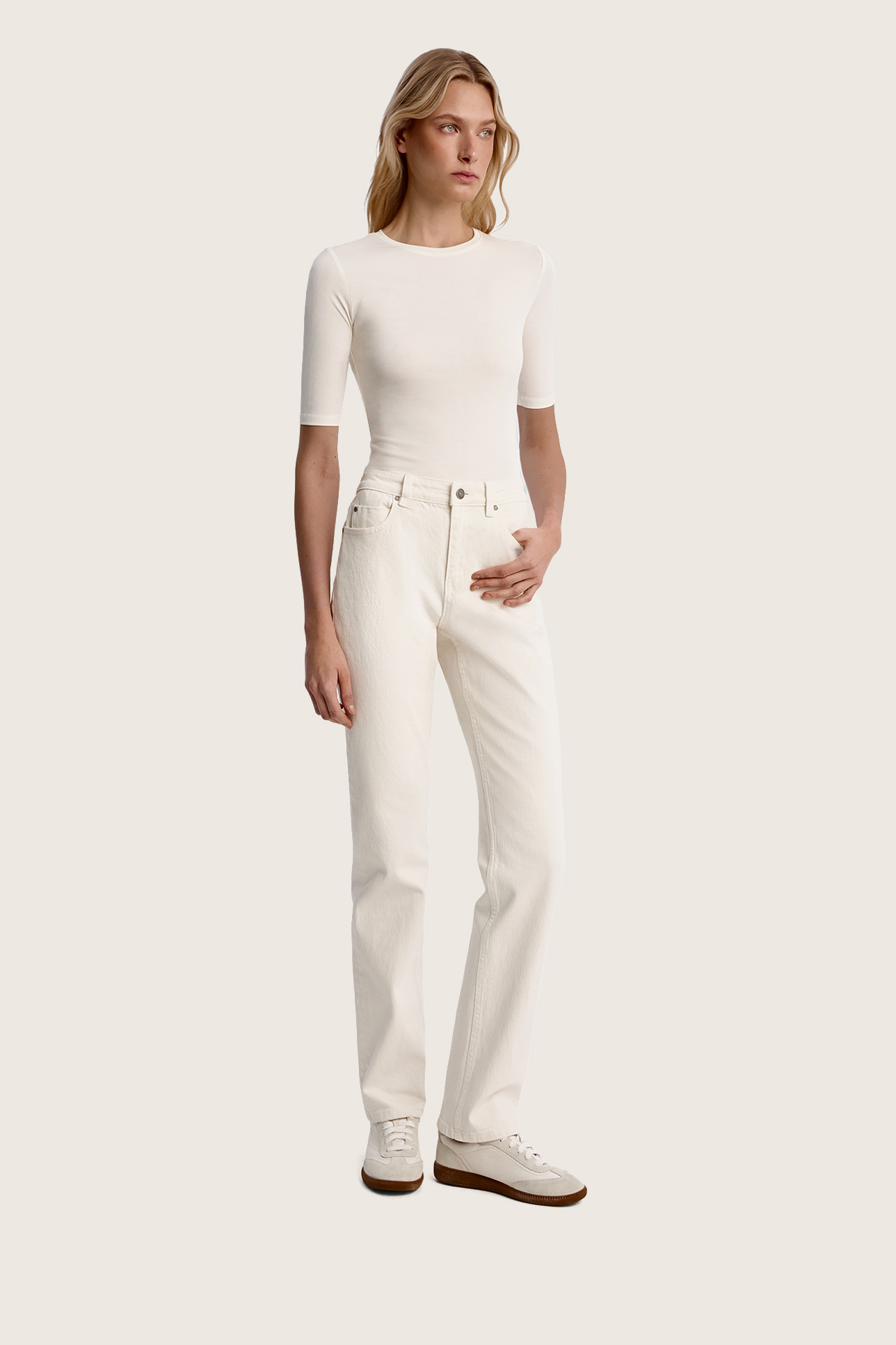 

Джинсы прямые с высокой посадкой ST106, 25/32