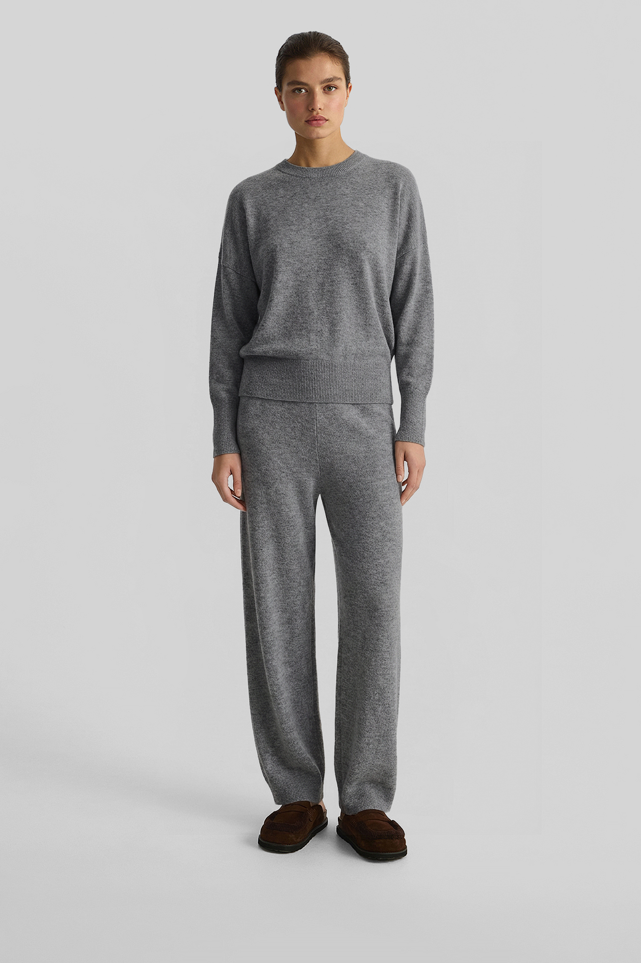 

Джемпер из кашемира серого цвета, S