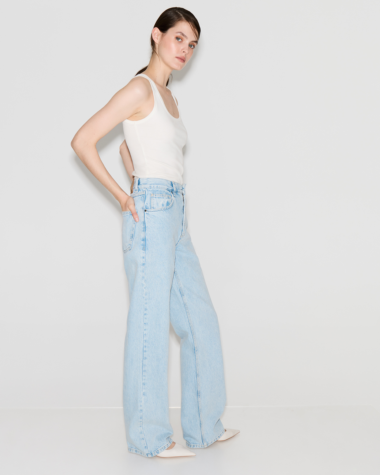 

Джинсы Straight Fit ST100 цвета арктик, 26/30