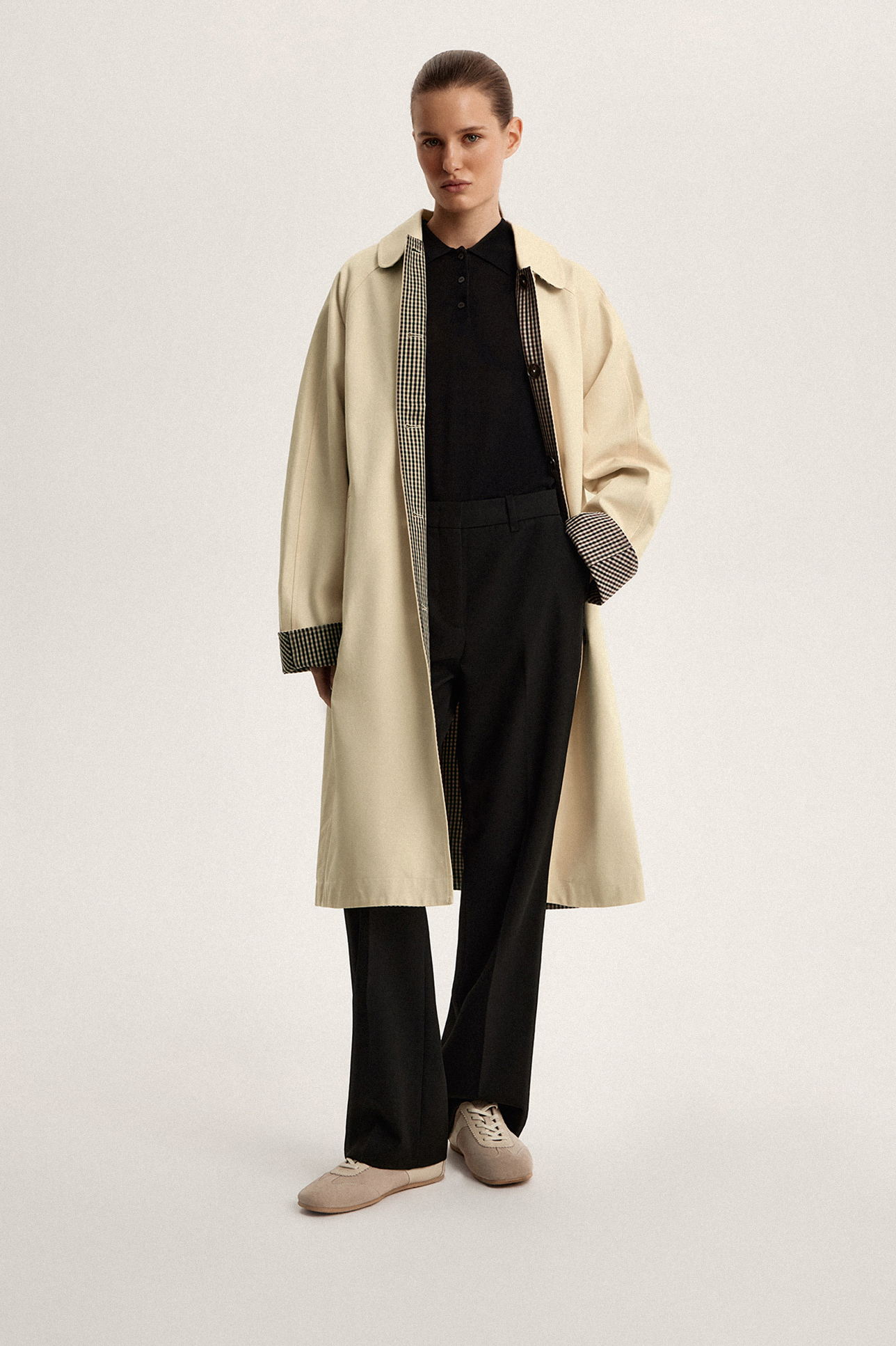 

Тренч-макинтош двусторонний, XS