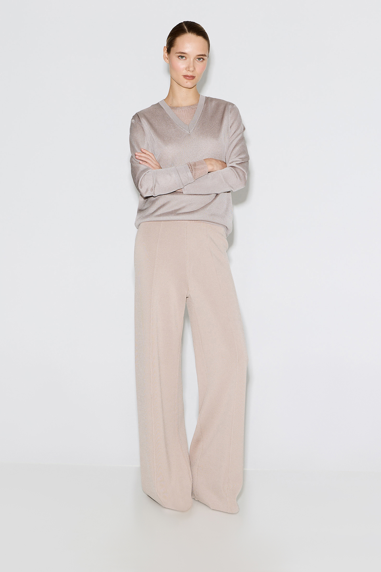 

Джемпер тонкий полупрозрачный серого цвета, XS