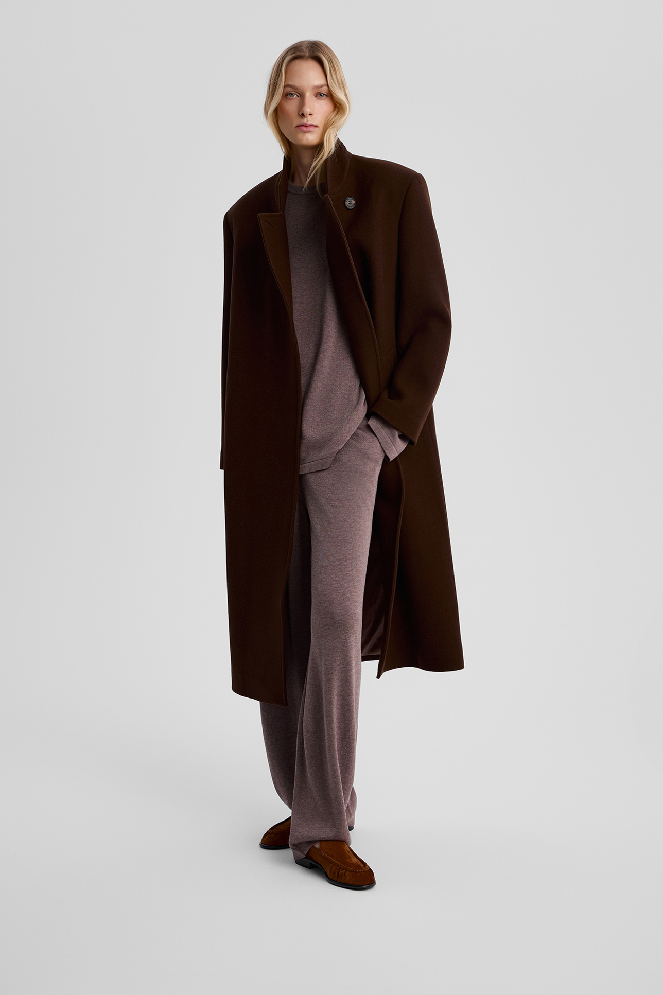 

Пуловер с длинным рукавом из тенселя, S