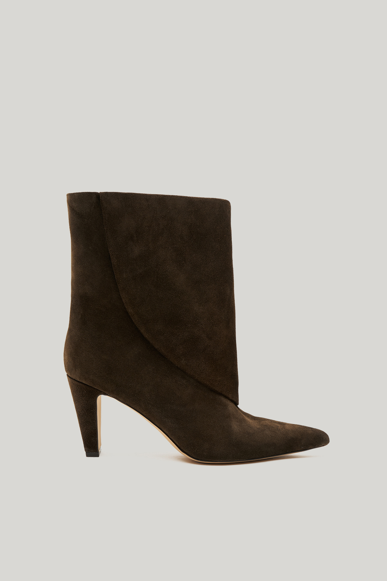 

Ботильоны с двухслойным голенищем коричневого цвета, 37