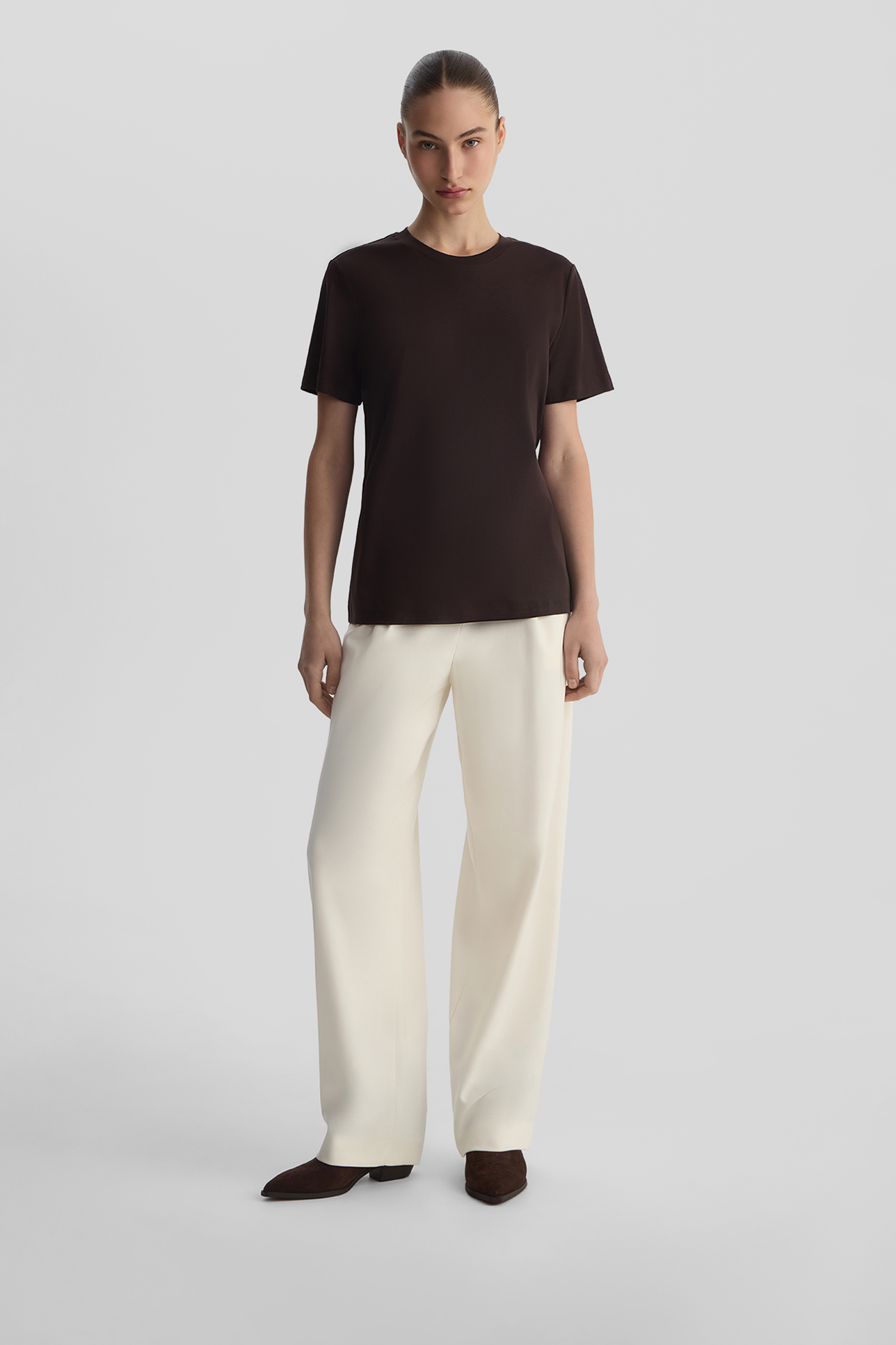 

Футболка прямого силуэта из хлопка, XS