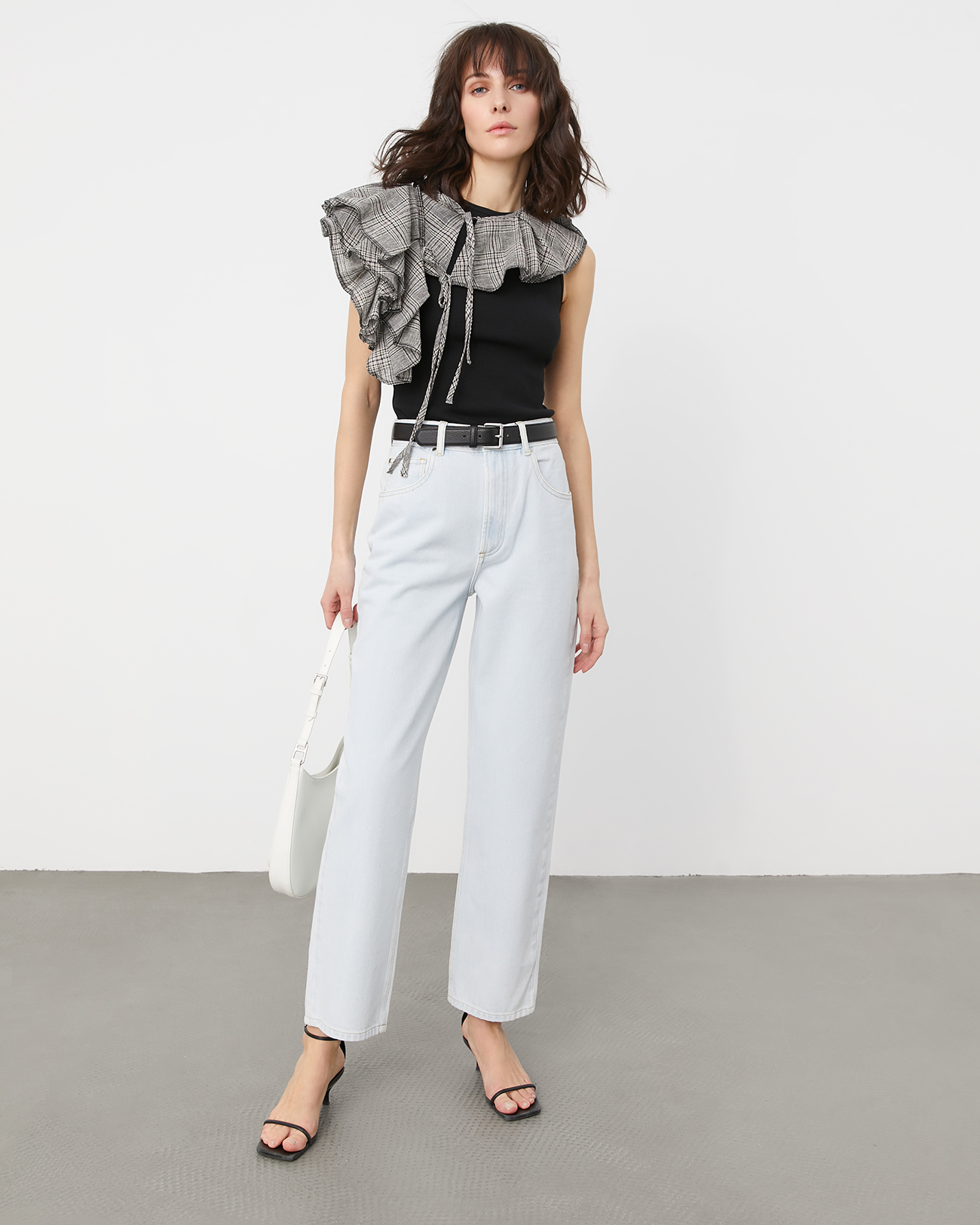 

Манишка серого цвета, OS