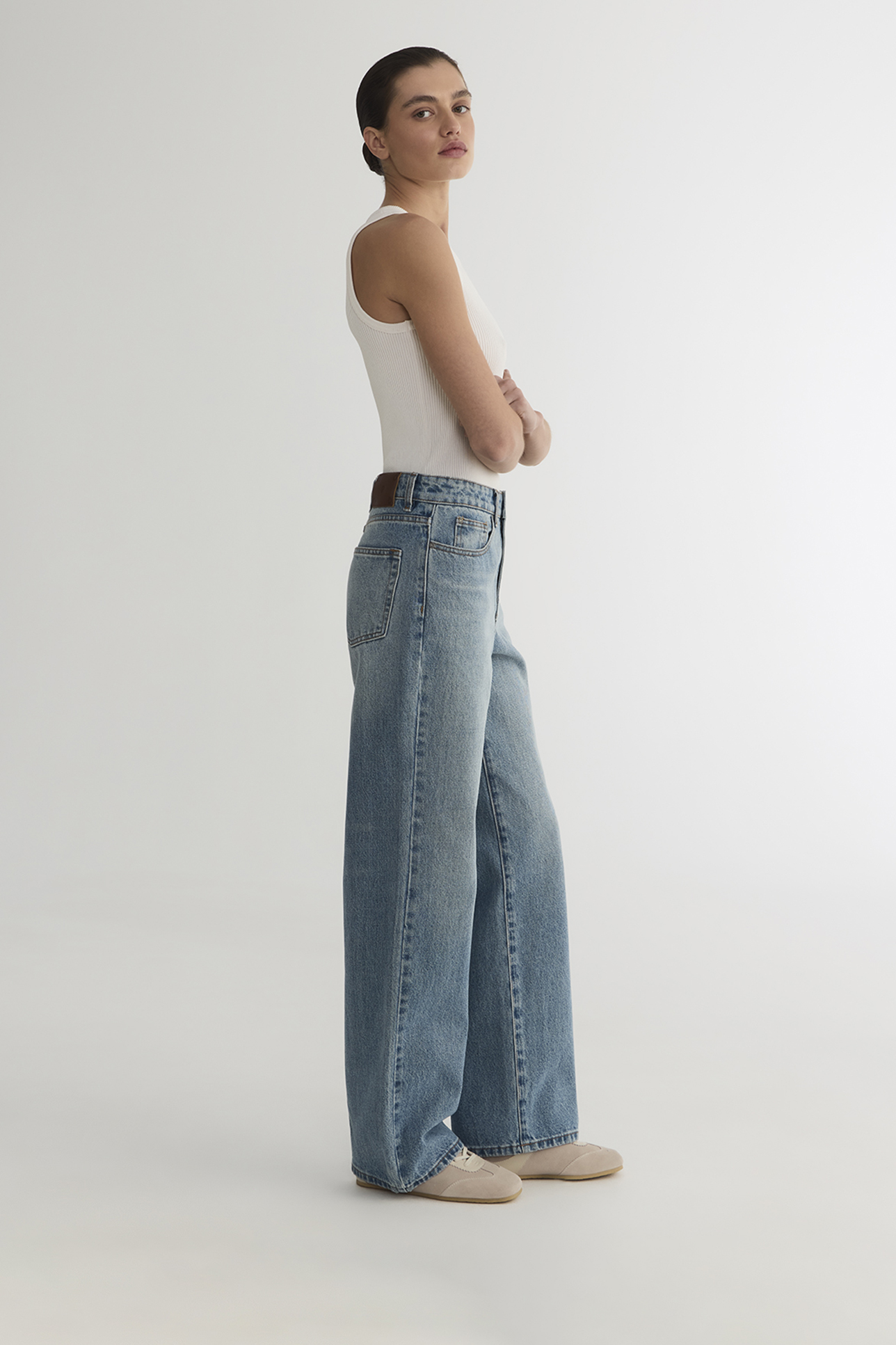 

Джинсы Wide Leg WL106 голубого цвета, 28/30