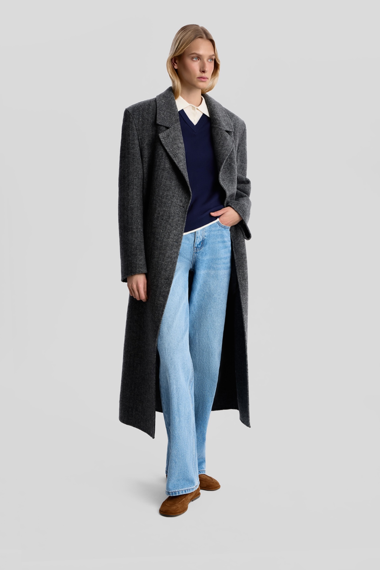 

Джемпер-поло с длинным рукавом, XS