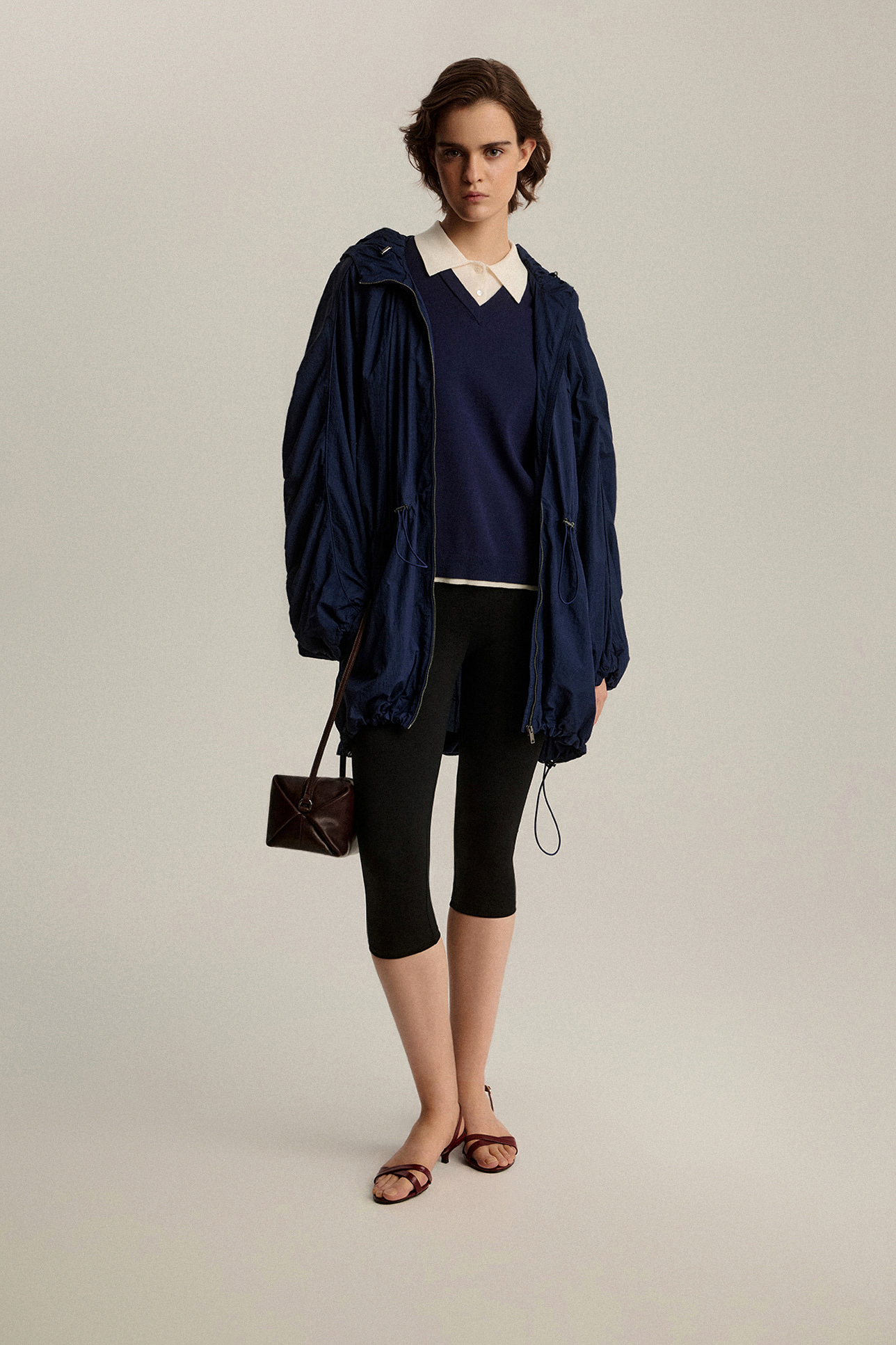 

Ветровка непромокаемая со сборками, XXS