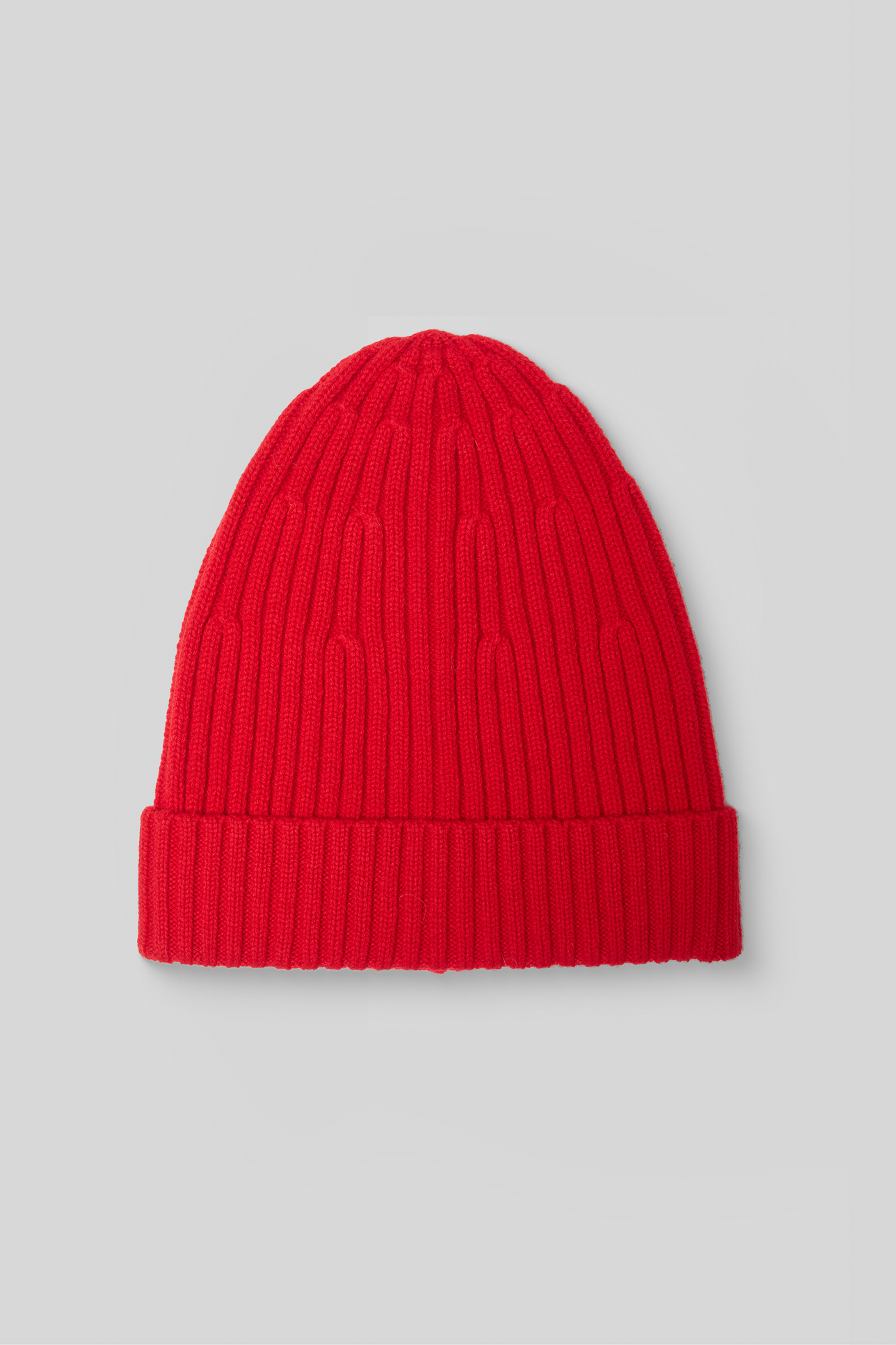 

Шапка из шерсти мериноса красного цвета, OS