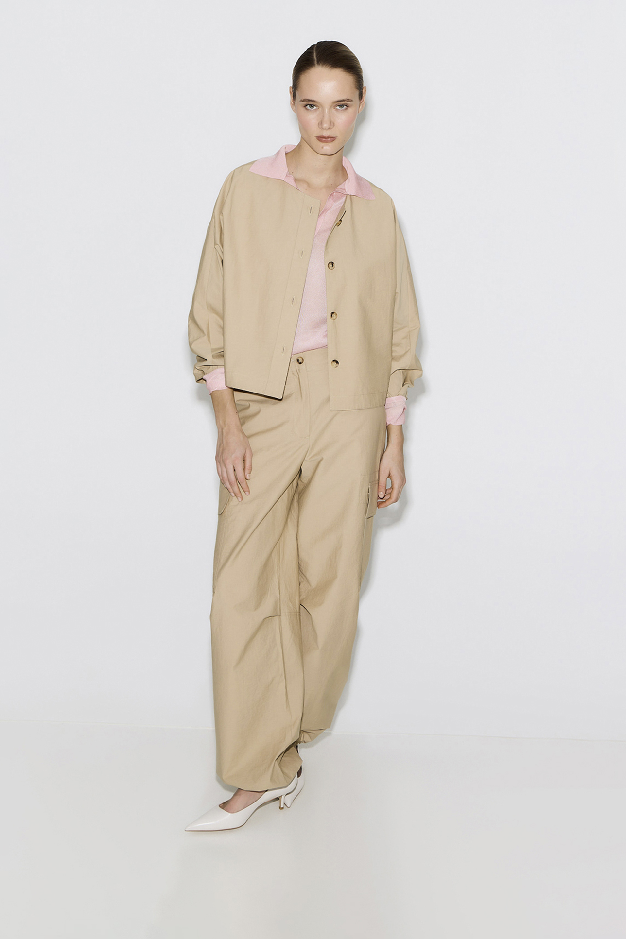 

Брюки карго бежевого цвета, XS