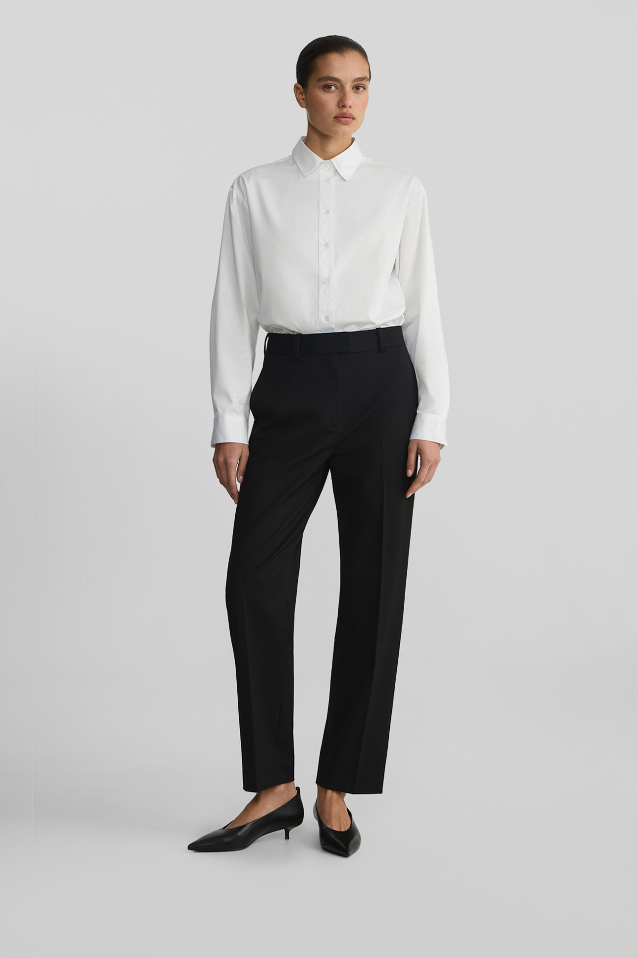 

Прямые брюки черного цвета, XS