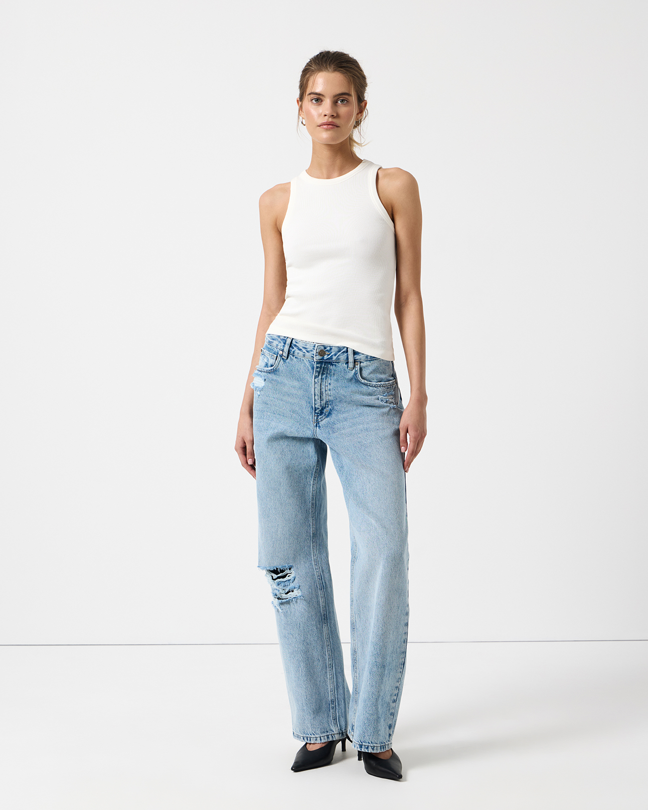 

Джинсы Straight Fit ST202 c разрезами, 28/32