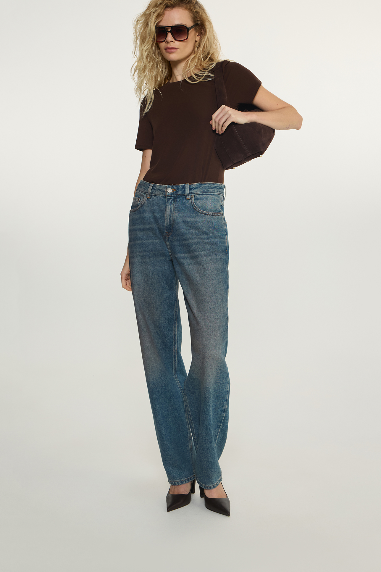 

Джинсы Tailored Balloon BL200 винтажного синего цвета, 26/32