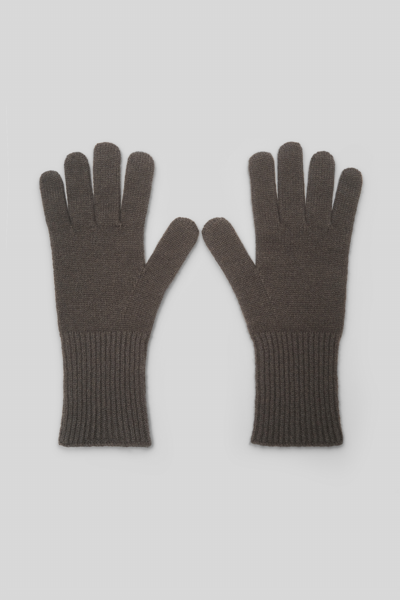 

Перчатки из шерсти мериноса серо-бежевого цвета, OS