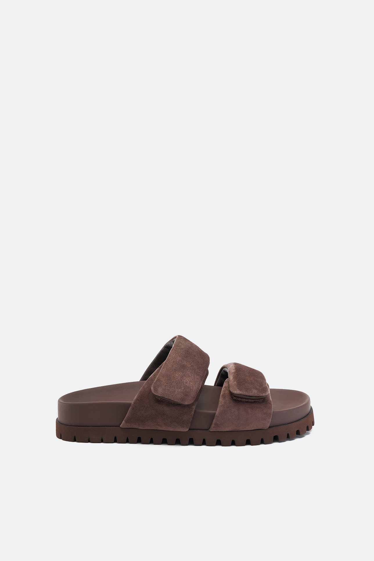 

Сандалии на липучках шоколадного цвета, 37