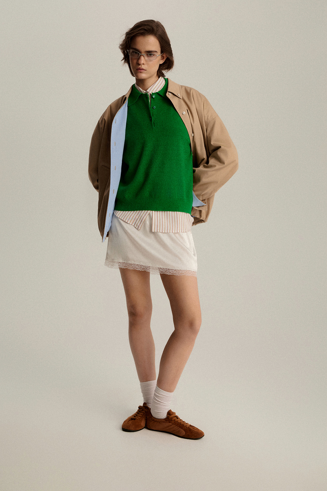 

Юбка-мини с кружевом, XS